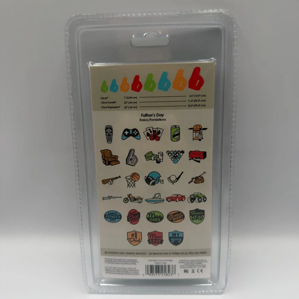 Cricut Father's Day Limited Edition Cartridge Summer Collection 2001004 New